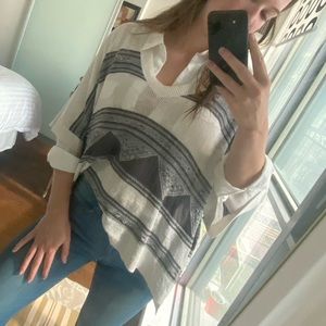 Club Monaco Aztec Poncho